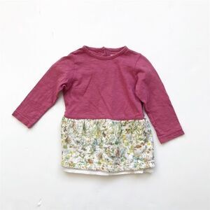 Je suis en CP mauve/floral mix dress EUC 6 months